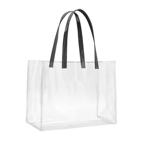 Изготовленная на заказ большая сумка из ПВХ, прозрачная модная большая сумка из ПВХ, прозрачная сумка из ПВХ для женщин